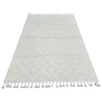 230 x 160 cm Minimal Moroccan Diamond Textured Rug