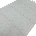 230 x 160 cm Minimal Moroccan Diamond Textured Rug