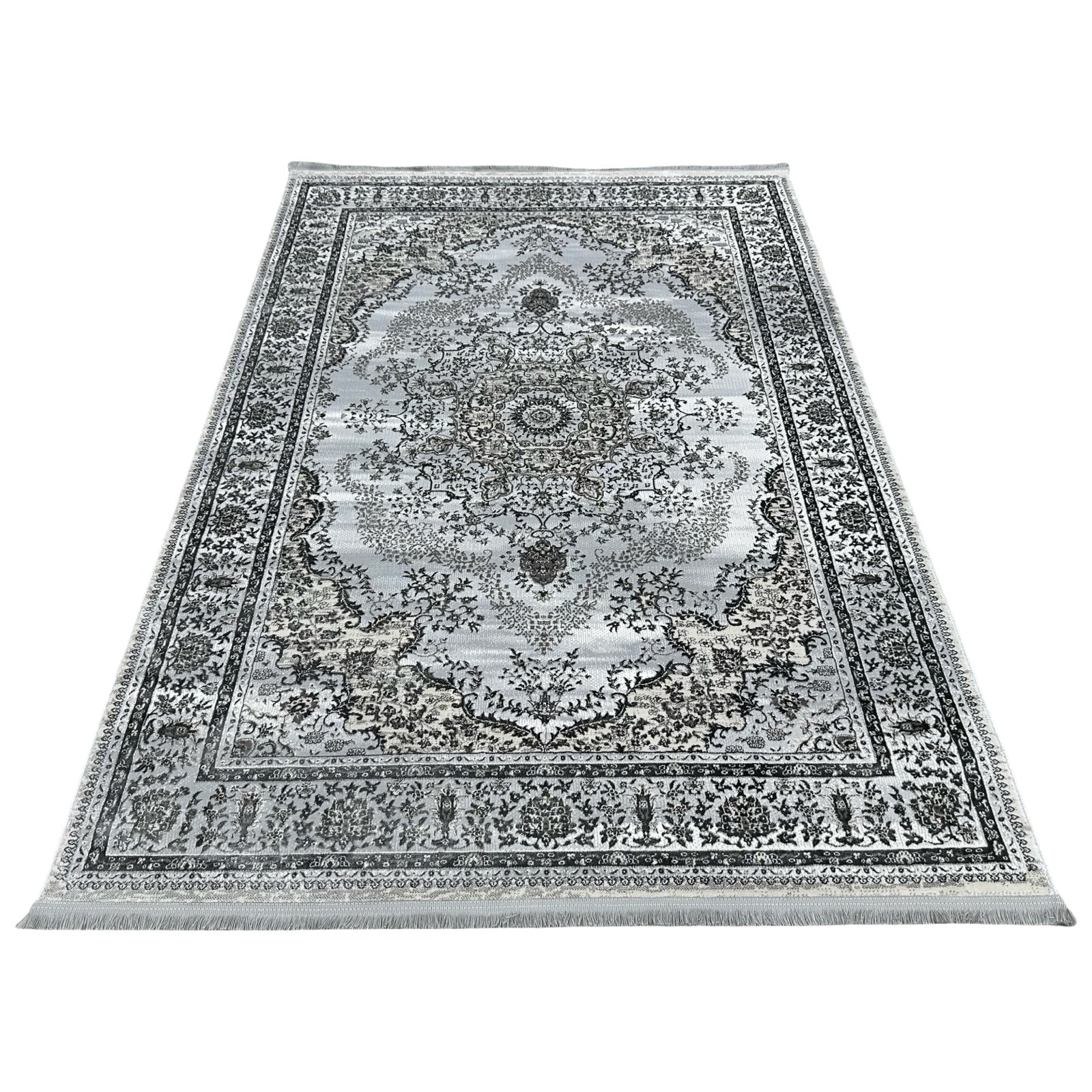 230 x 160 cm Classic Vintage-Inspired Medallion Rug
