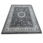 Turkish Persian floral medallion rug detail
