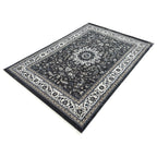 Turkish Persian floral medallion rug detail