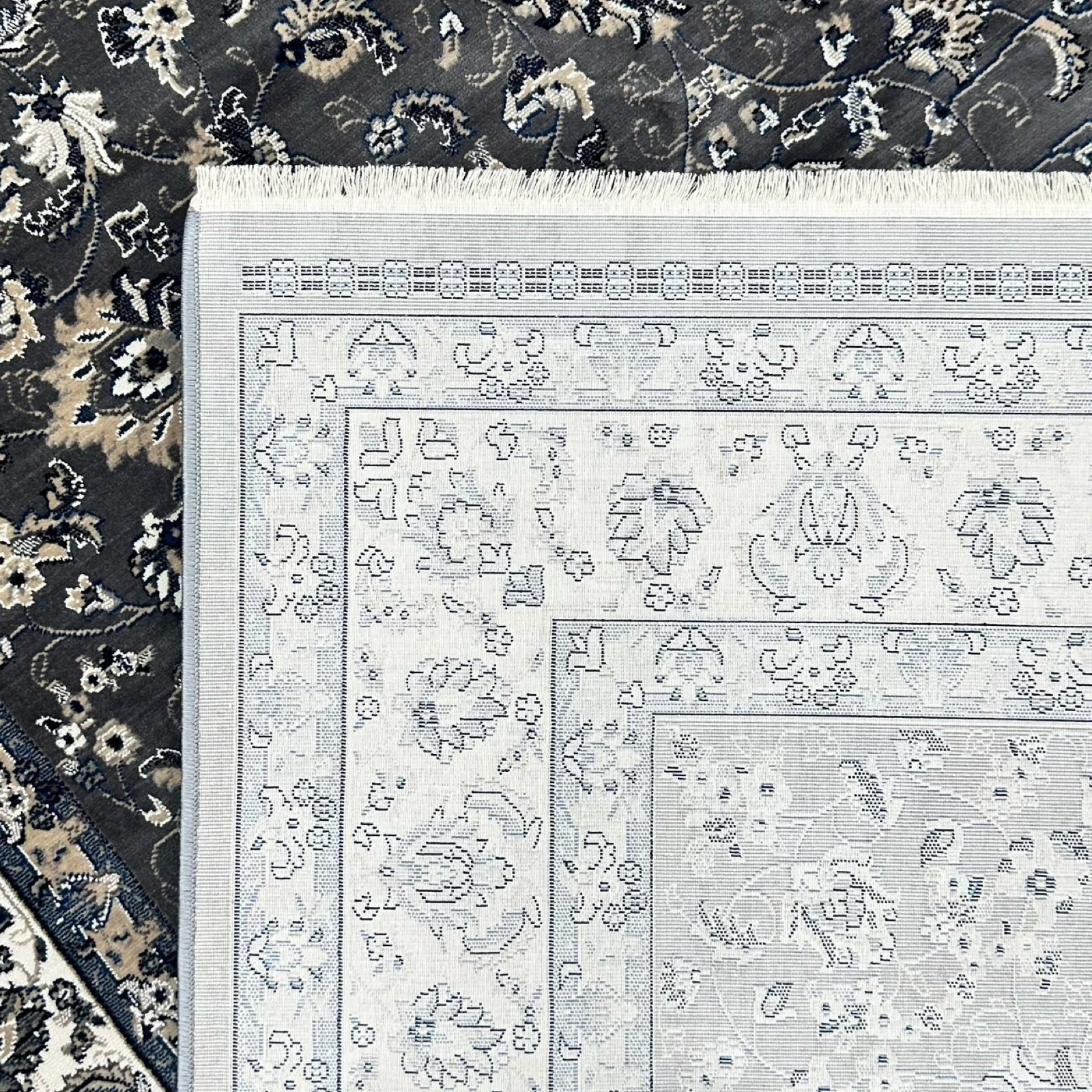 Turkish Persian all-over floral rug detail