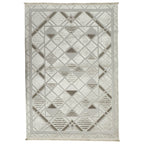230 x 160 cm Moroccan Style Rug with Geometric Lattice Pattern