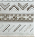 Moroccan style chevron stripe rug detail