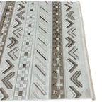 Moroccan style chevron stripe rug detail