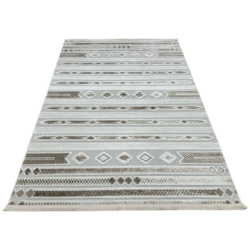Moroccan style tribal geometric rug detail
