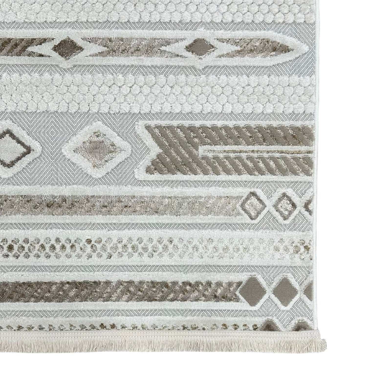 Moroccan style tribal geometric rug detail