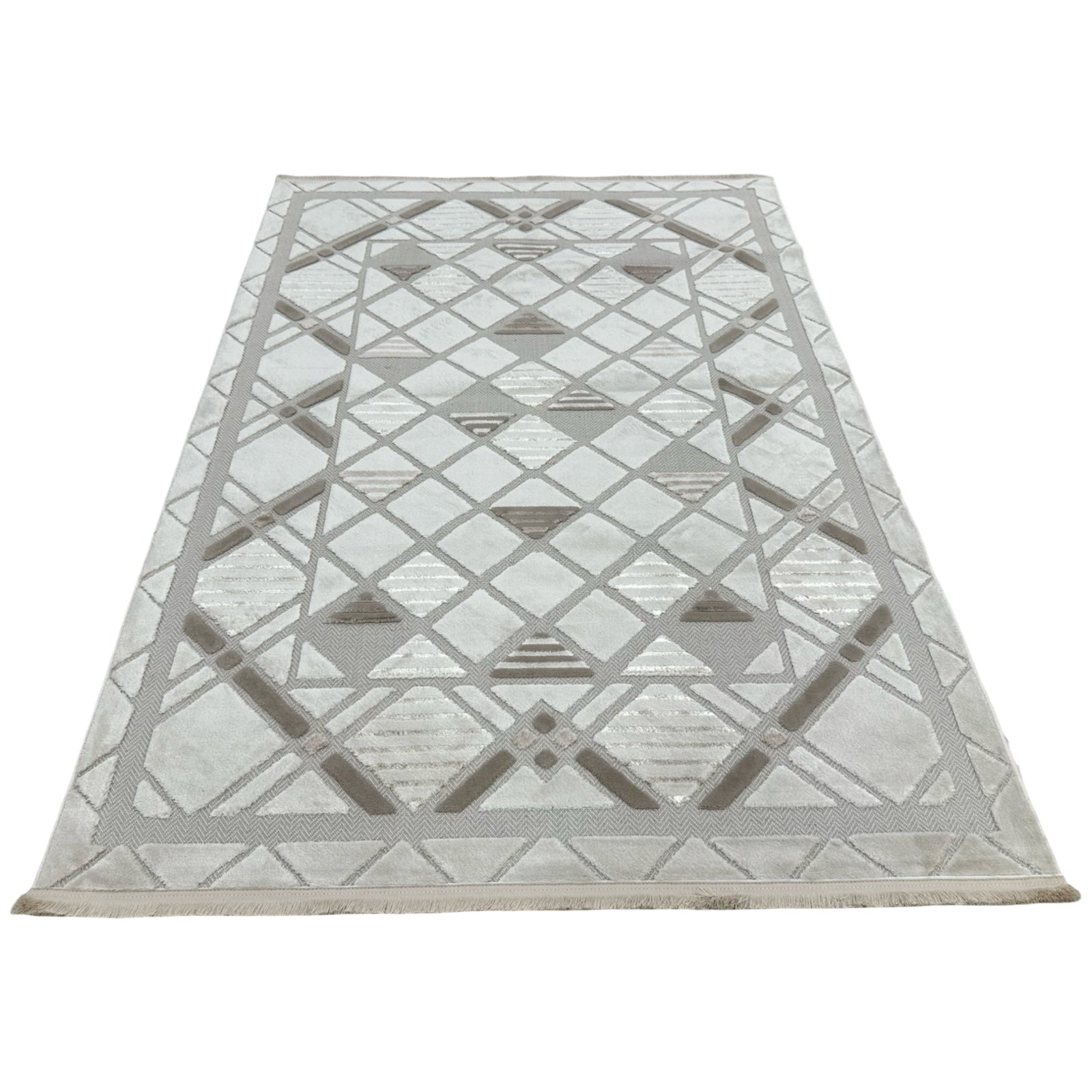 Moroccan style lattice rug detail