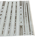 Moroccan style tribal geometric rug detail
