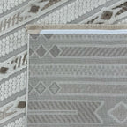 Moroccan style tribal geometric rug detail