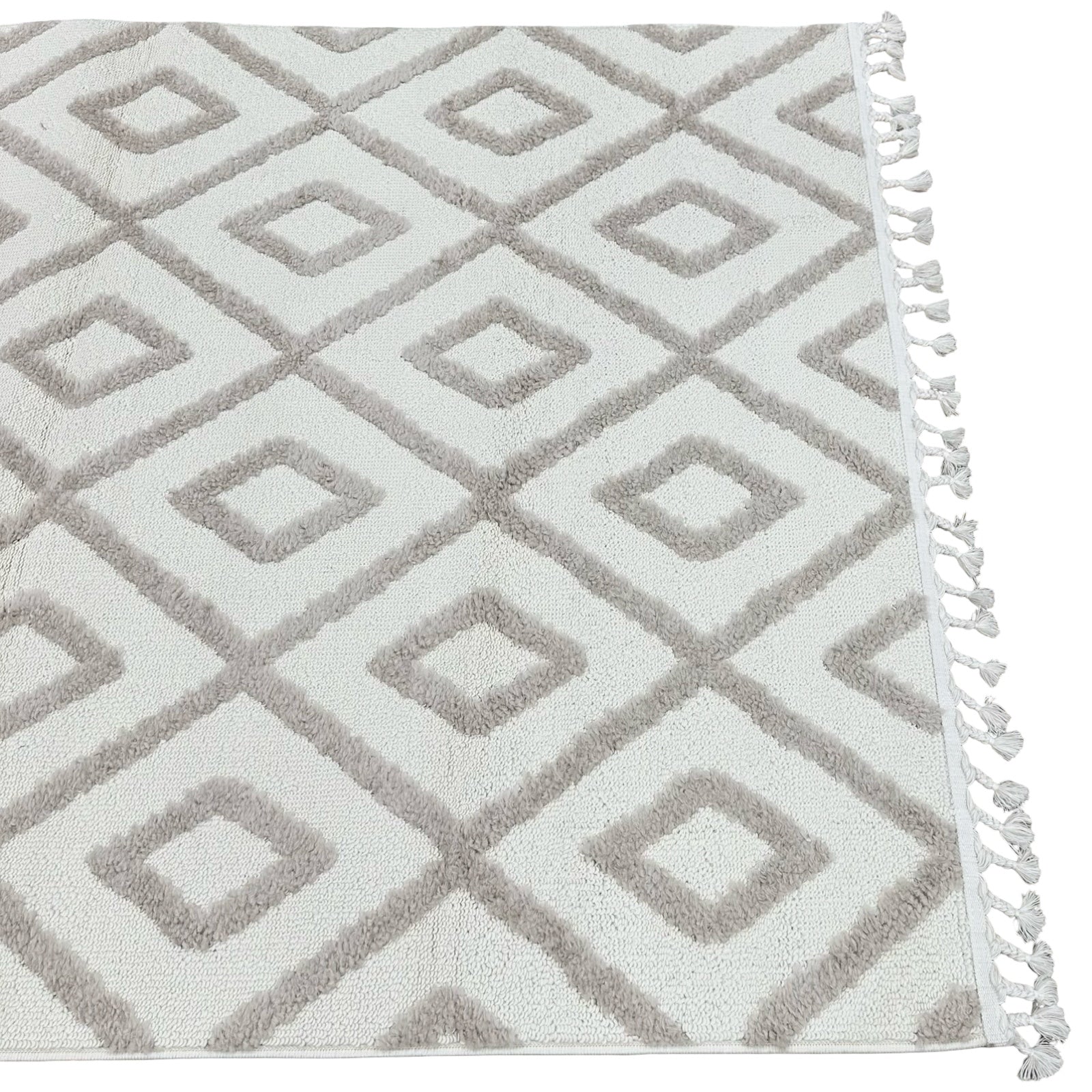 230 x 160 cm Moroccan Style Diamond Pattern Rug