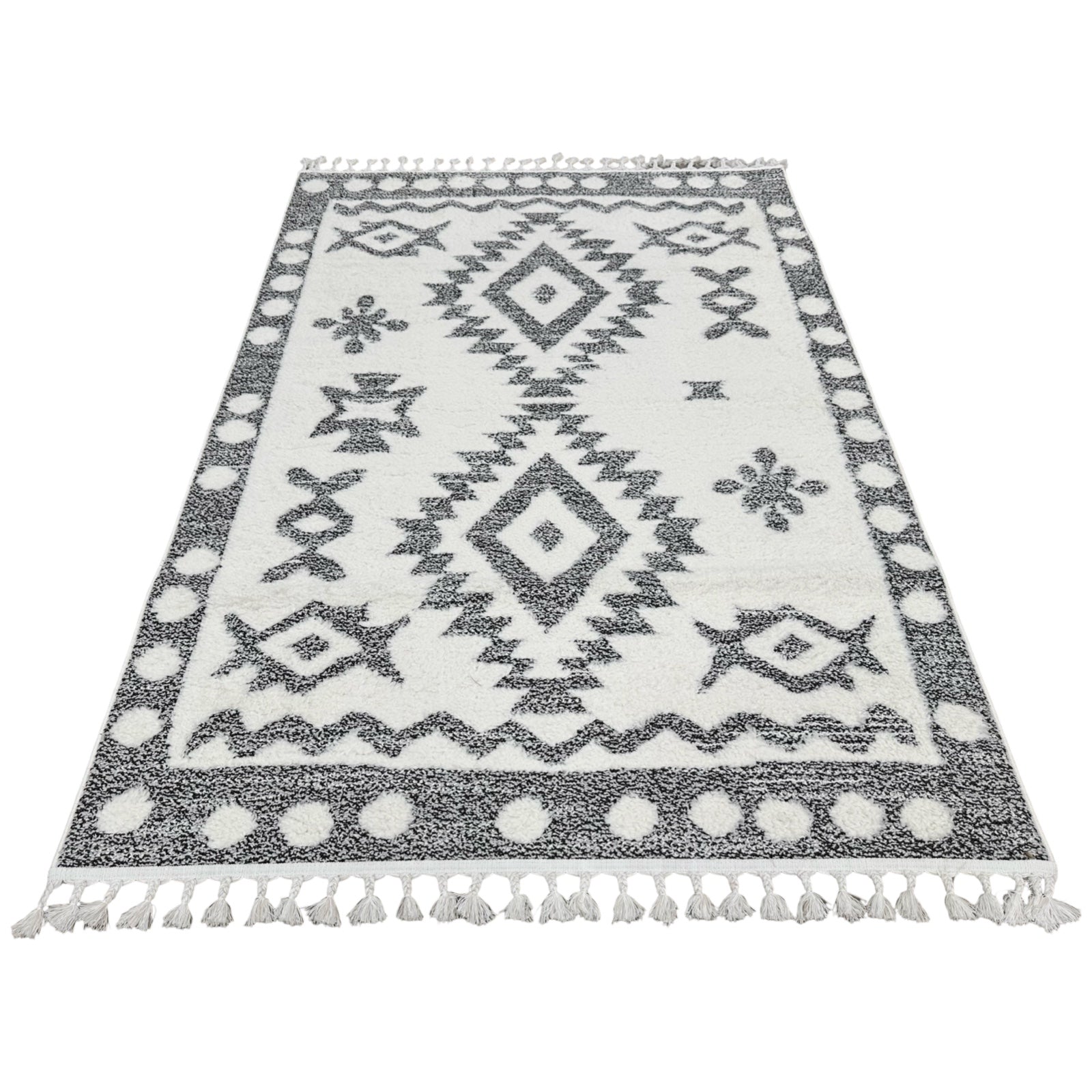 230 x 160 cm Moroccan Style Diamond Pattern Rug