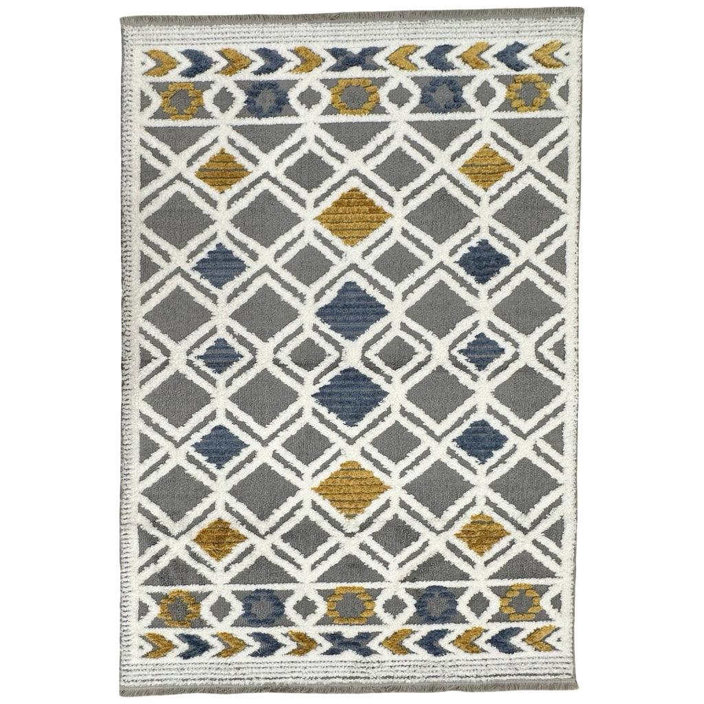 230 x 160 cm Moroccan Style Diamond Pattern Rug