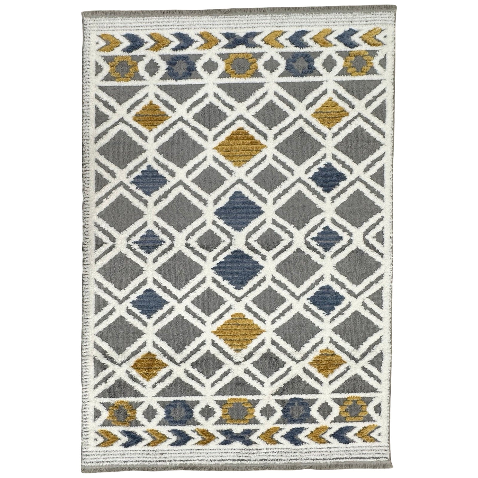 230 x 160 cm Moroccan Style Diamond Pattern Rug