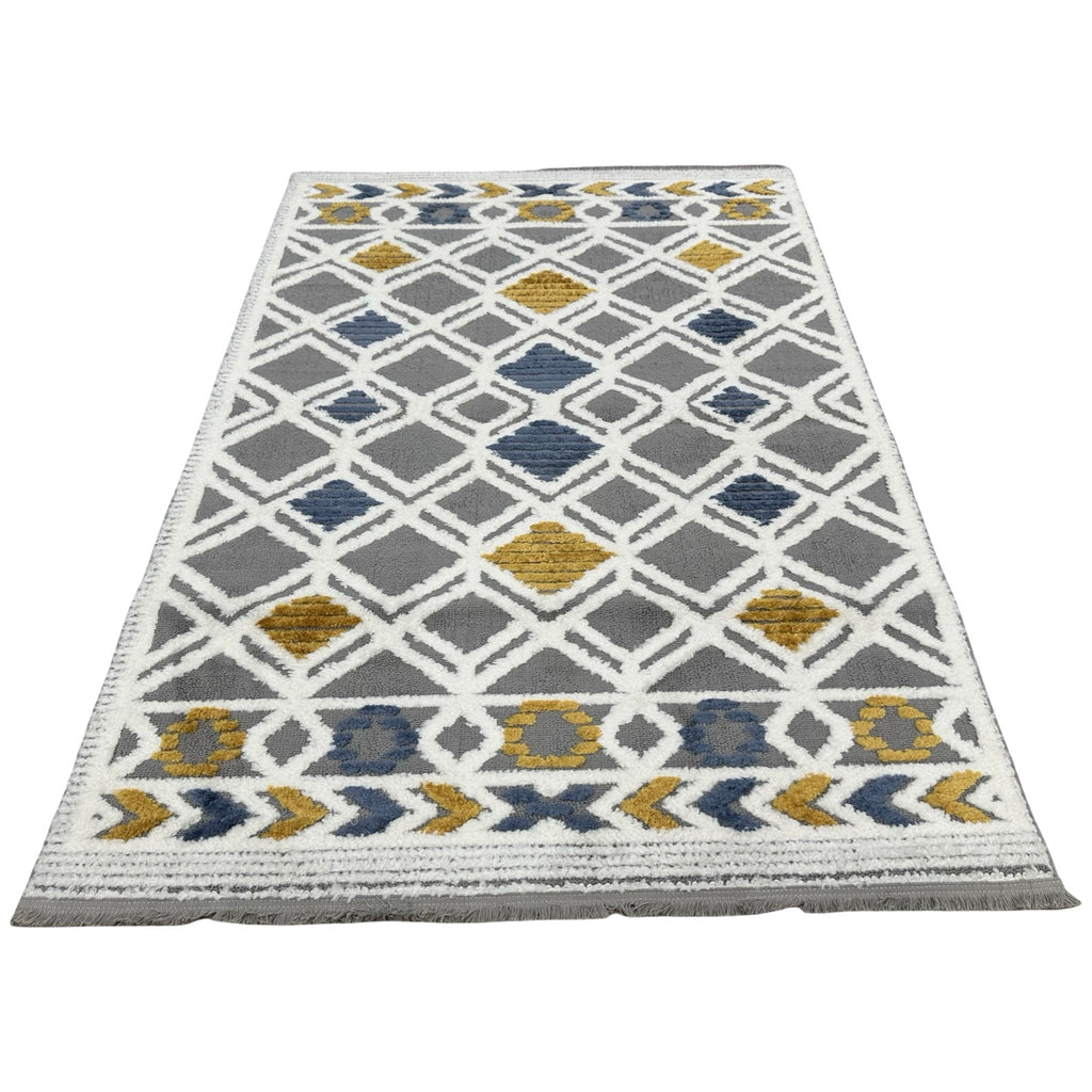 230 x 160 cm Moroccan Style Diamond Pattern Rug