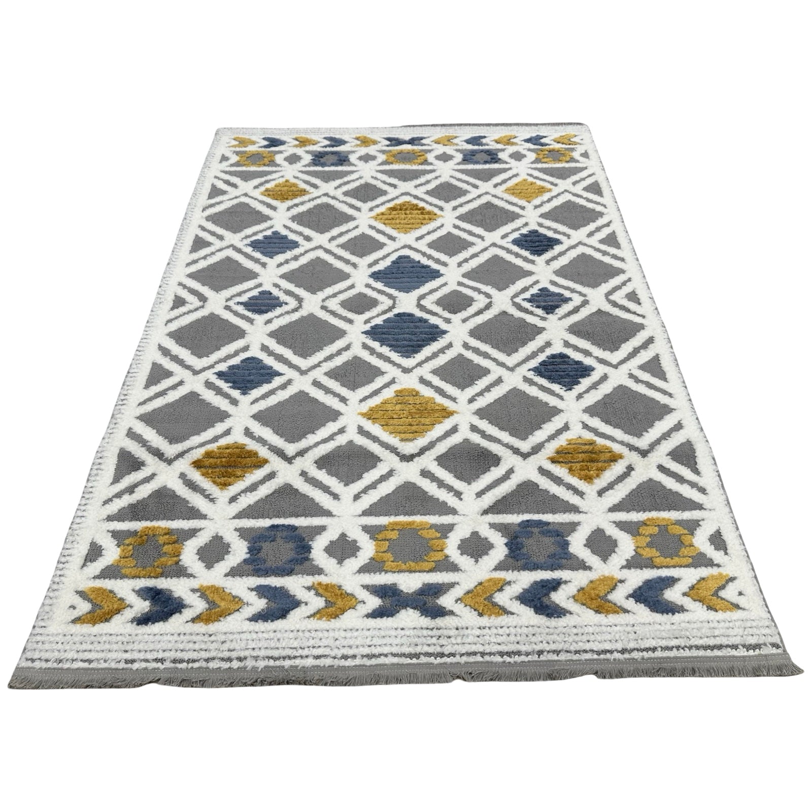 230 x 160 cm Moroccan Style Diamond Pattern Rug