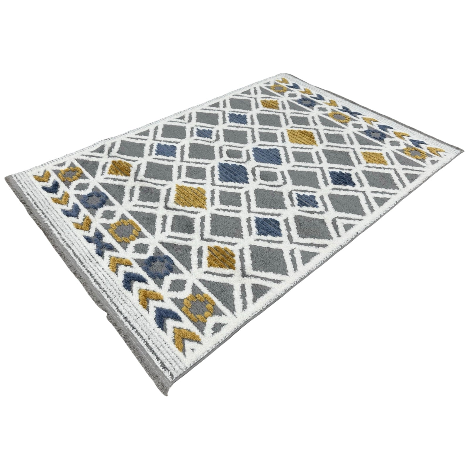 230 x 160 cm Moroccan Style Diamond Pattern Rug