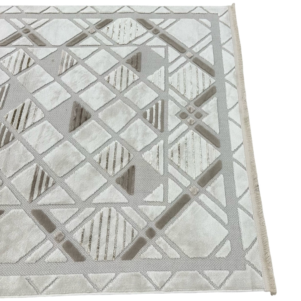Moroccan style lattice rug detail