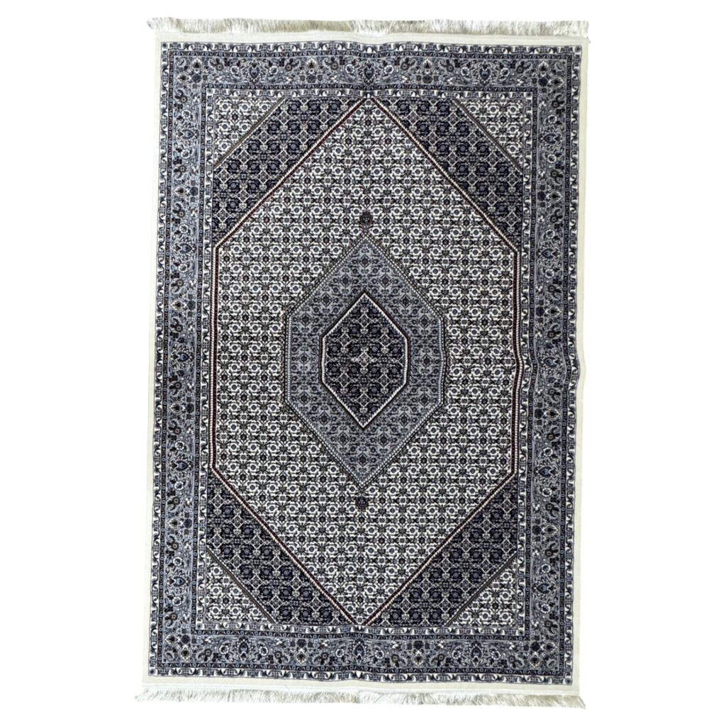 230 x 160 cm Vintage Persian Beige Machine-Made Rug