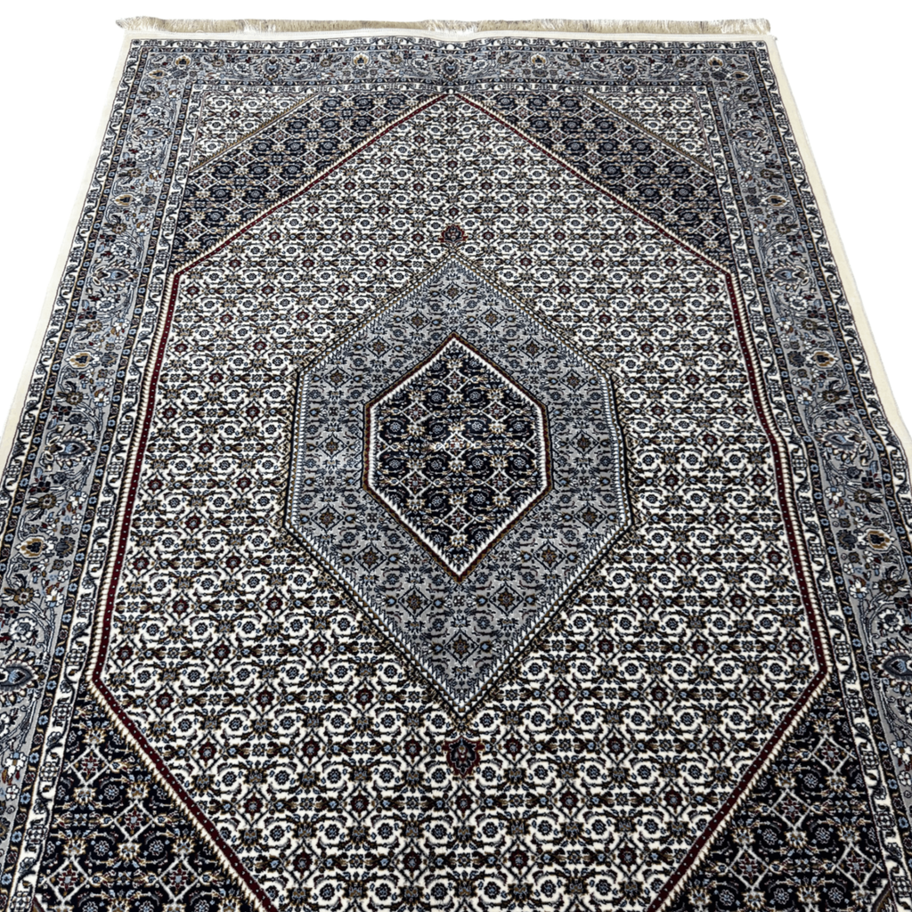 230 x 160 cm Vintage Persian Beige Machine-Made Rug