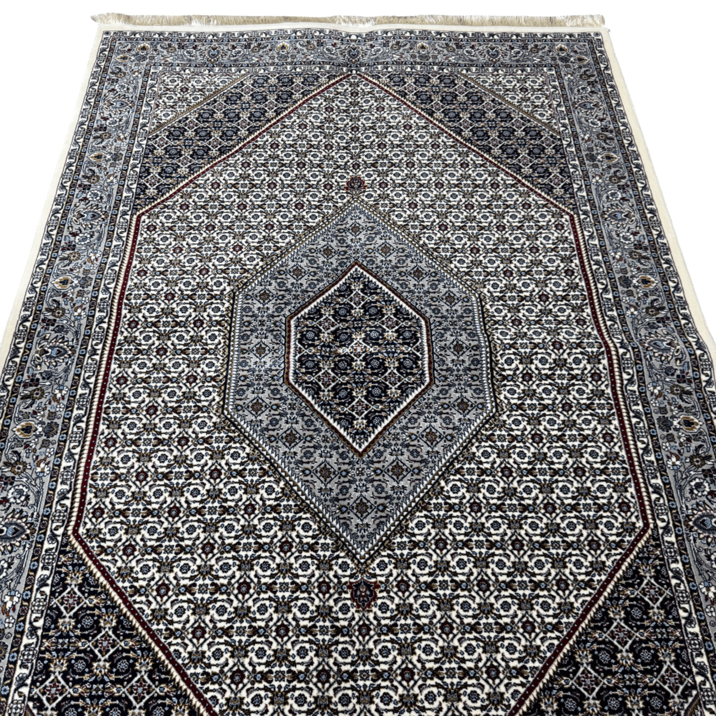 230 x 160 cm Vintage Persian Beige Machine-Made Rug
