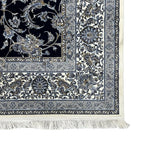 230 x 160 cm Persian Nain Floral Design Machine-Made Rug