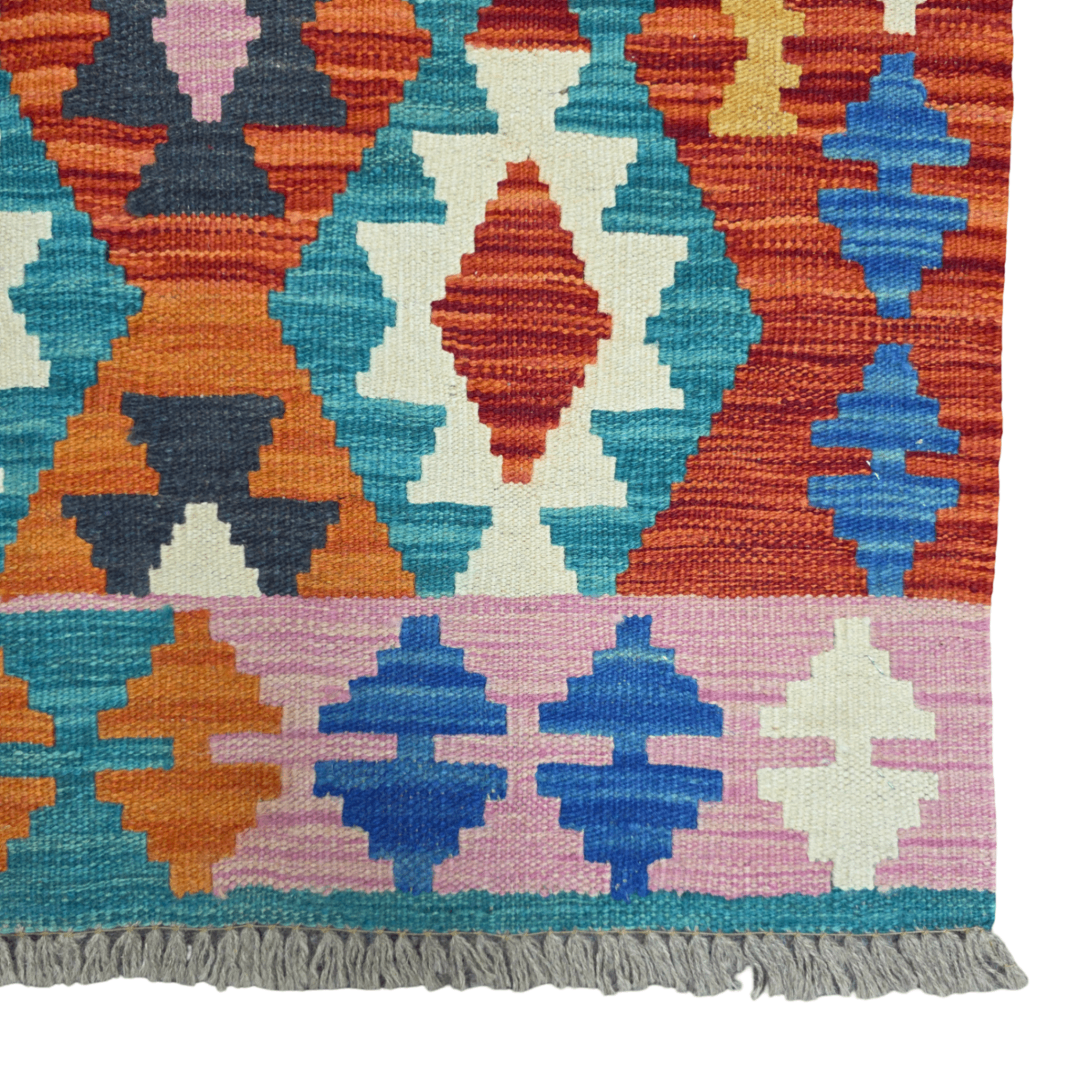 118 x 84 cm Hand-Woven Afghan Kilim