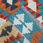 118 x 84 cm Hand-Woven Afghan Kilim