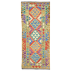 197 x 86 cm Hand-Woven Afghan Kilim Runner