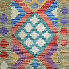 197 x 86 cm Hand-Woven Afghan Kilim Runner