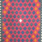 203 x 100 cm Hand-Woven Afghan Kilim Runner