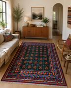 236 x 170 cm Hand-Woven Afghan Akche Rug