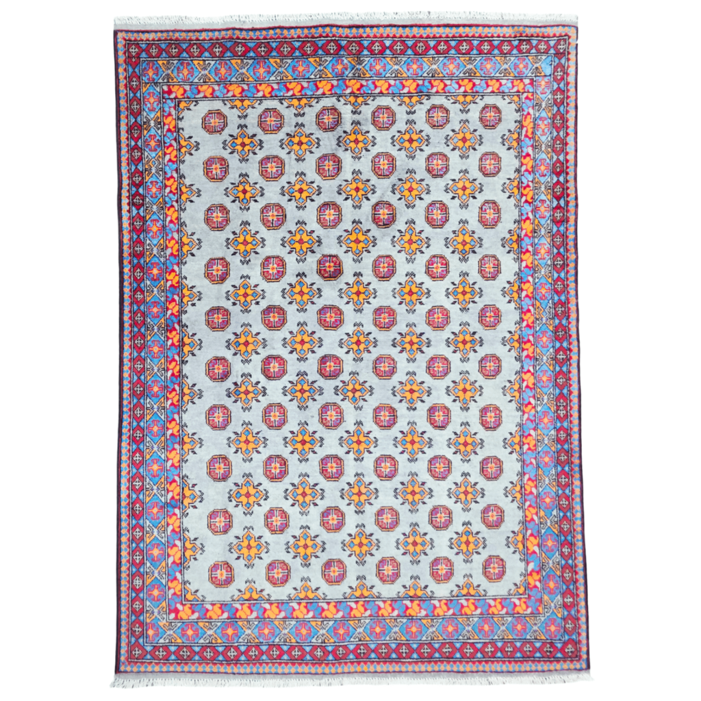 237 x 170 cm Hand-Woven Afghan Akche Rug
