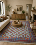 237 x 170 cm Hand-Woven Afghan Akche Rug