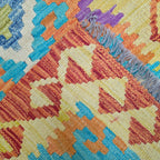 200 x 68 cm Hand-Woven Afghan Kilim Runne