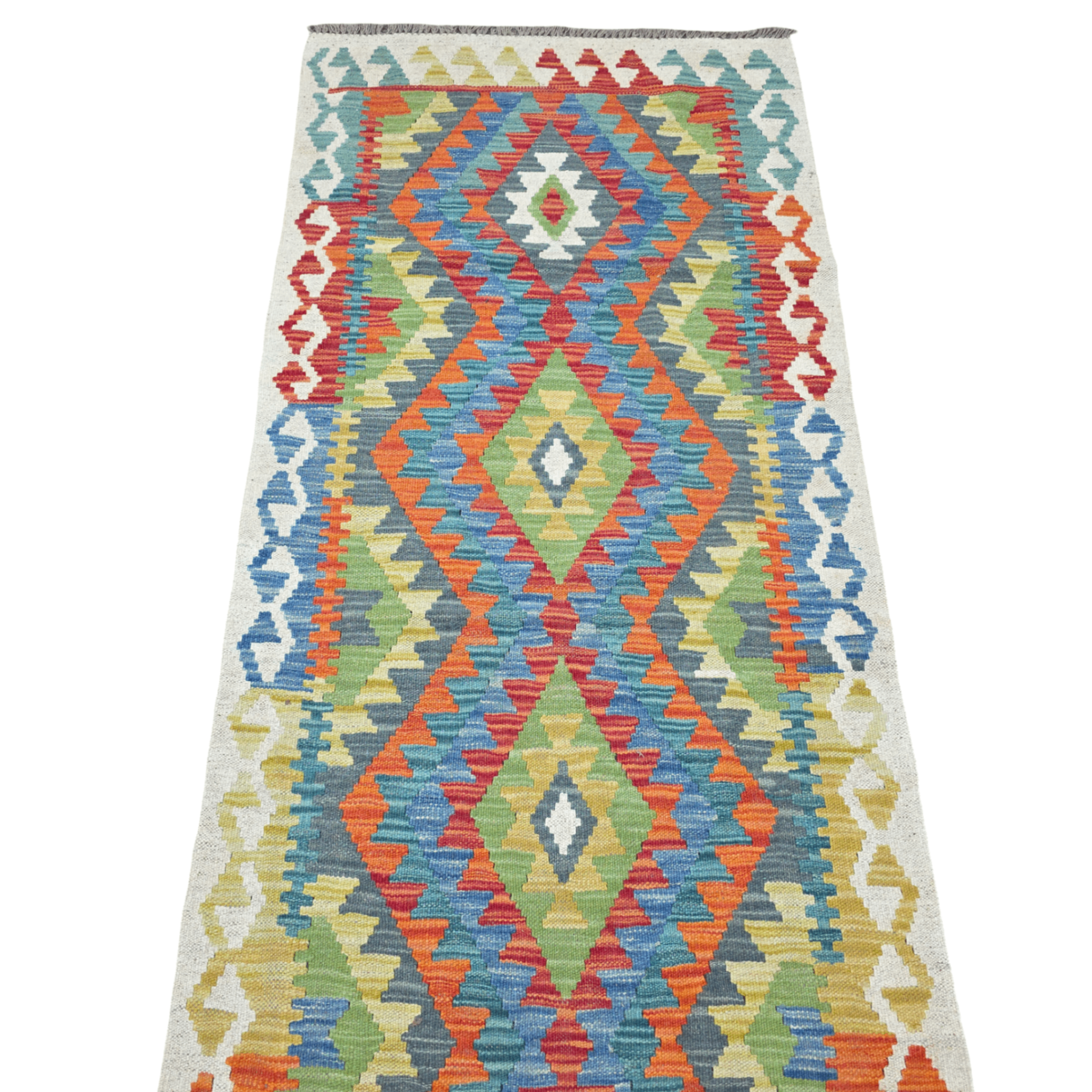 205 x 80 cm Hand-Woven Afghan Kilim Runner