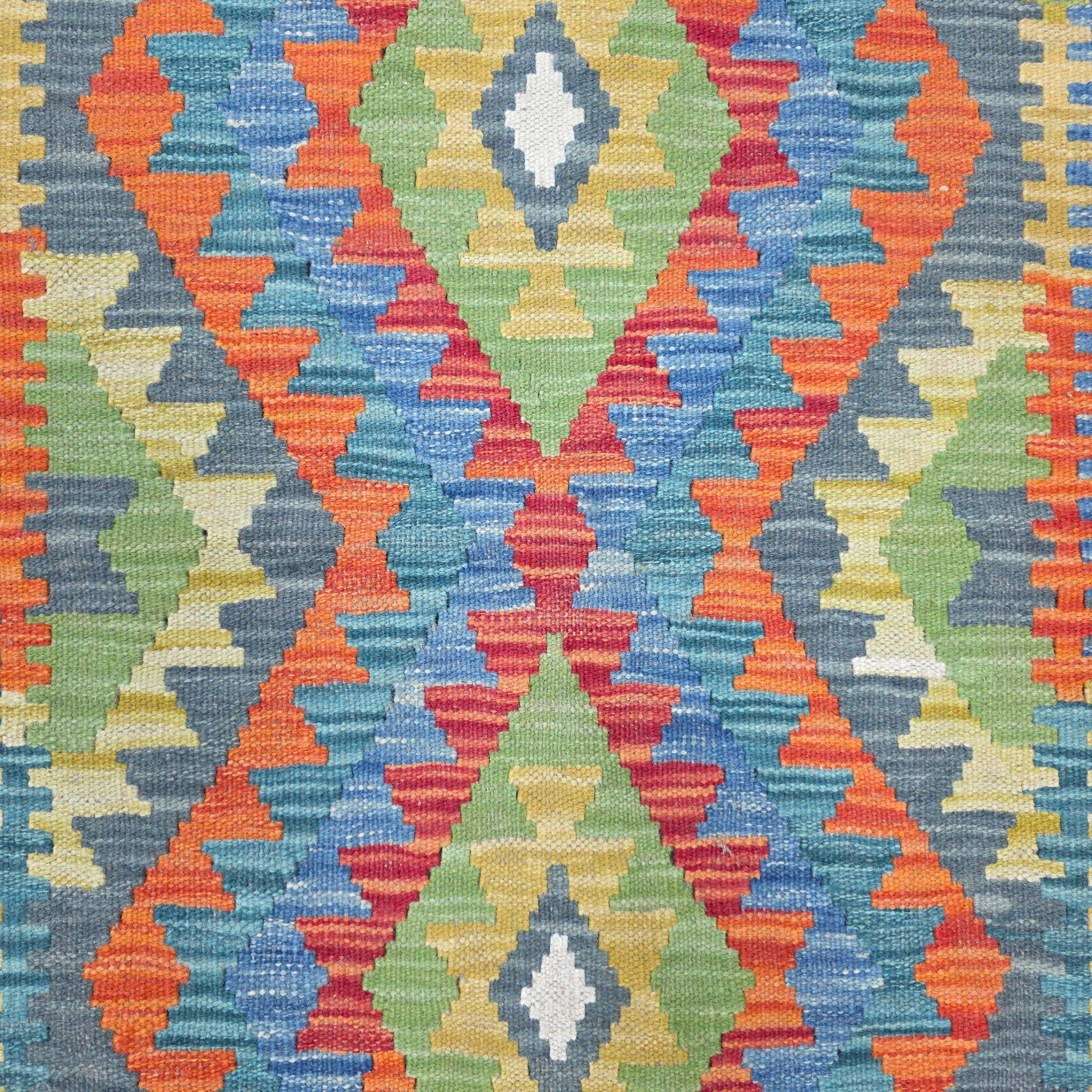 205 x 80 cm Hand-Woven Afghan Kilim Runner