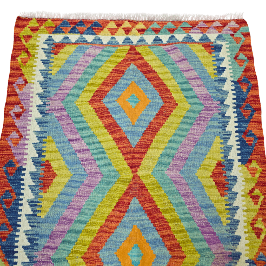 125 x 84 cm Hand Woven Afghan Kilim Rug