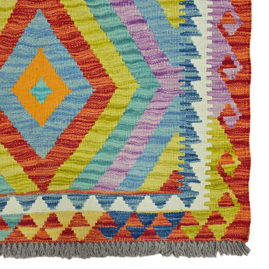 125 x 84 cm Hand Woven Afghan Kilim Rug