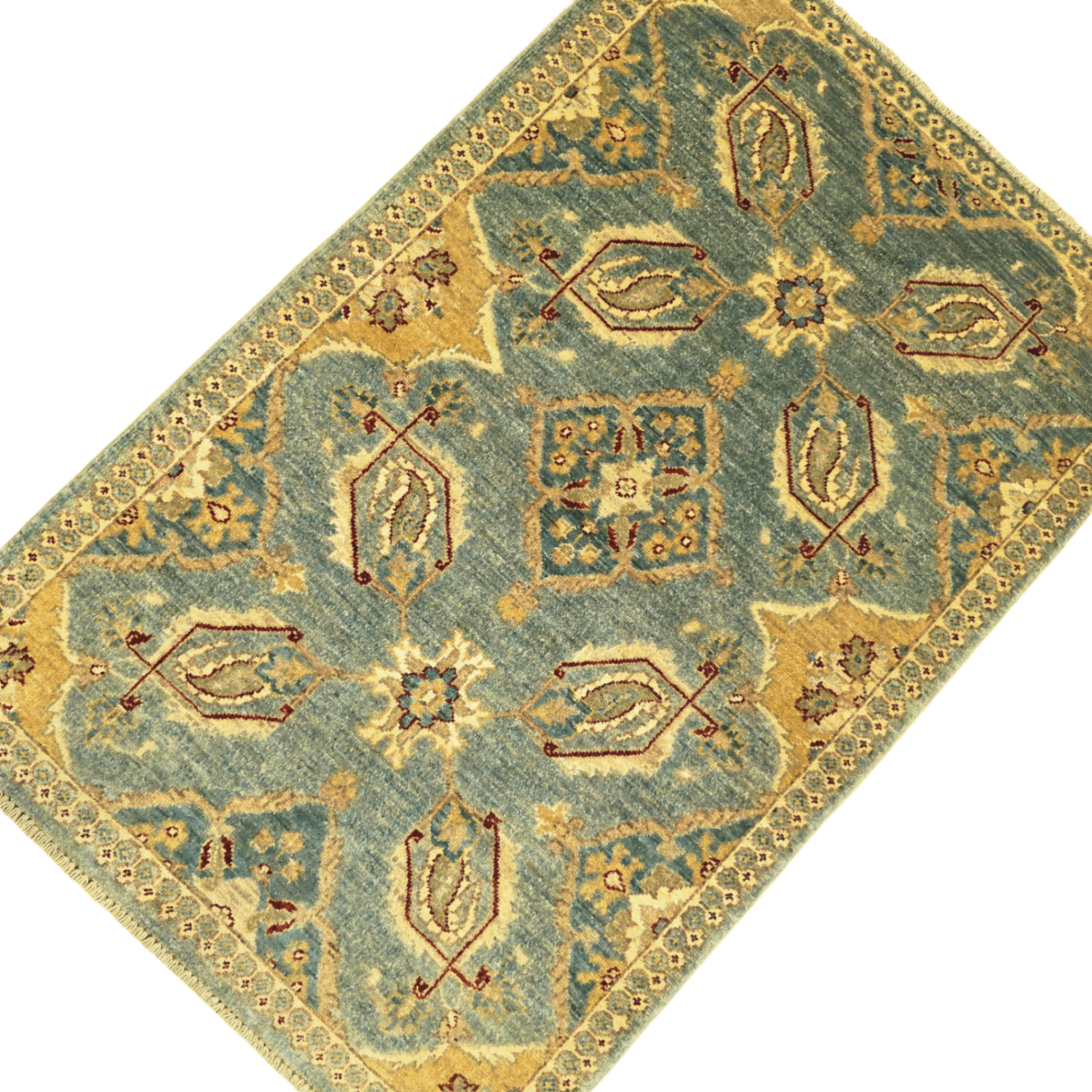 130 x 84 cm Afghan Chobi Hand-Knotted Wool Rug