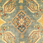 130 x 84 cm Afghan Chobi Hand-Knotted Wool Rug
