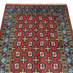 179 x 122 cm Hand-Knotted Afghan Akche Rug – Multi-Color Wool