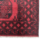 194 x 155 cm Hand-Knotted Afghan Akche Rug