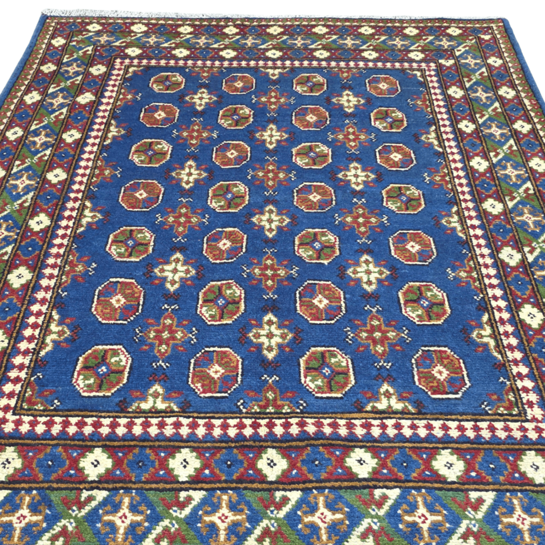197 x 150 cm Hand-Woven Afghan Akche Rug
