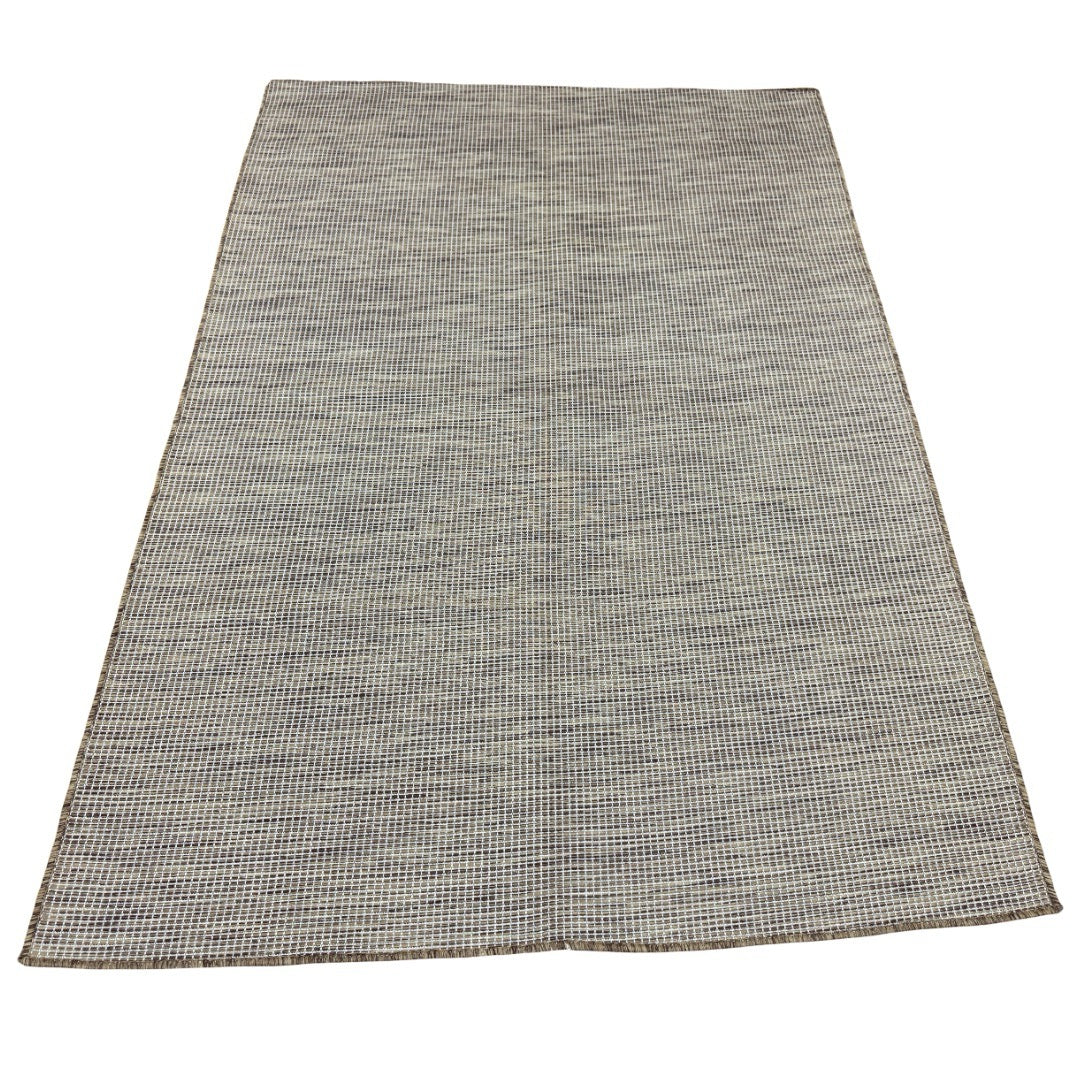 183 x 122 cm Natural Brown & Beige Woven Indoor/Outdoor Rug