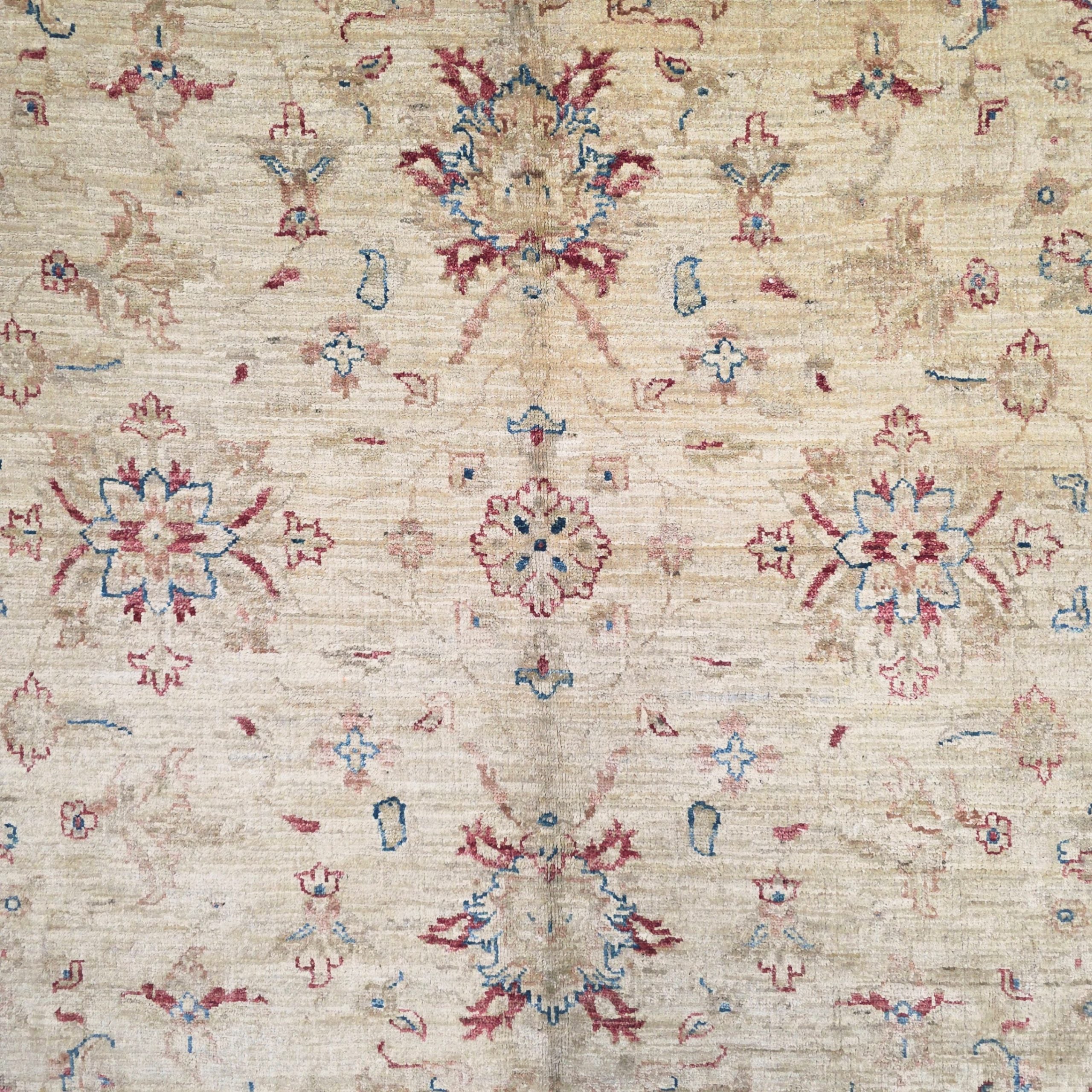 234 x 165 cm Hand-Knotted Soft Tone Afghan Chobi Wool Rug
