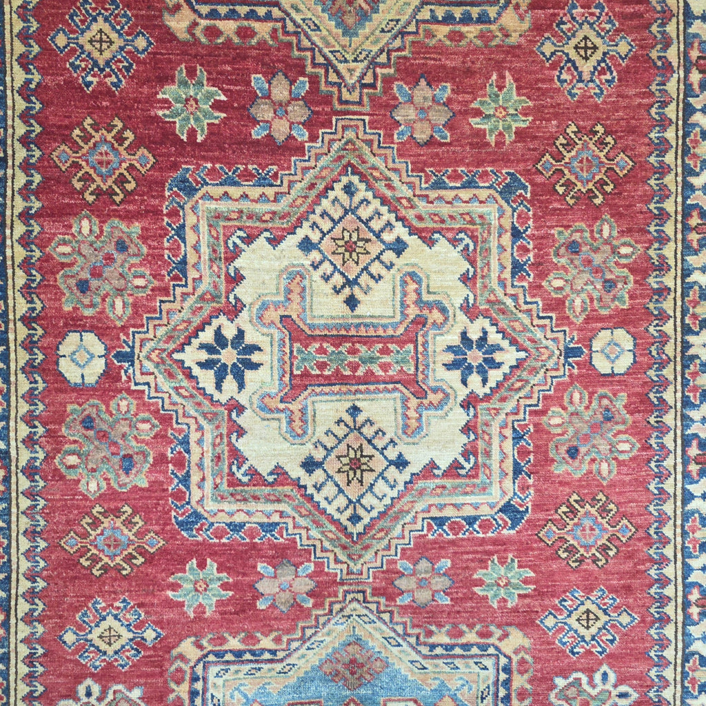 251 x 151 cm Hand Knotted Afghan Kazak – Wool Rug