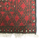 285 x 75 cm Hand-Knotted Red Afghan Akche Runner Rug