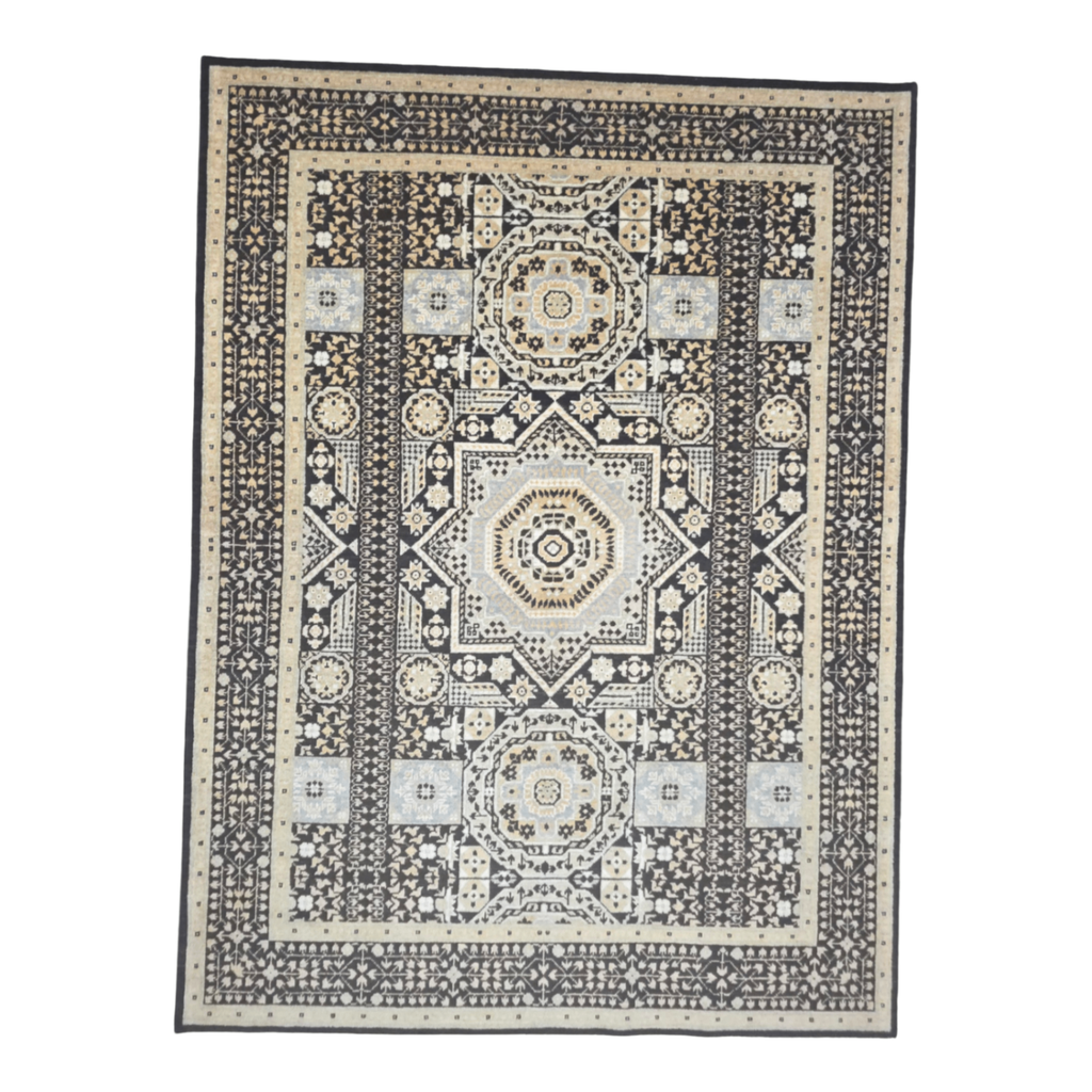 240 x 175 cm Hand-Knotted Chobi Mamluk Wool Rug