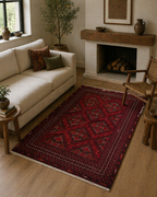 240 x 163 cm Hand-Knotted Afghan Khal Mohammadi Turkmen Rug